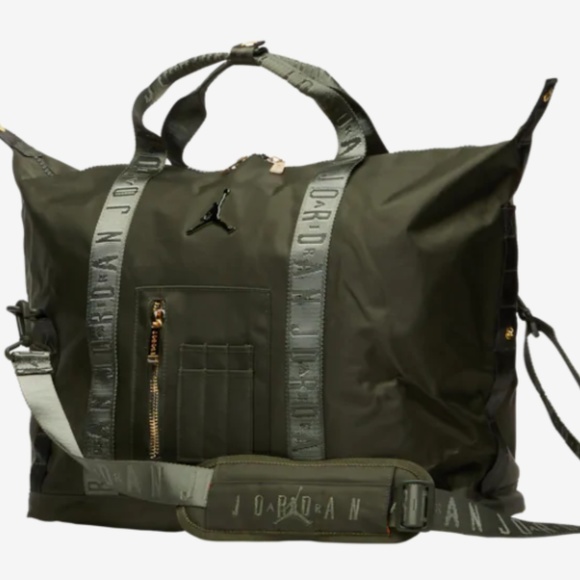 jordan leather duffle bag